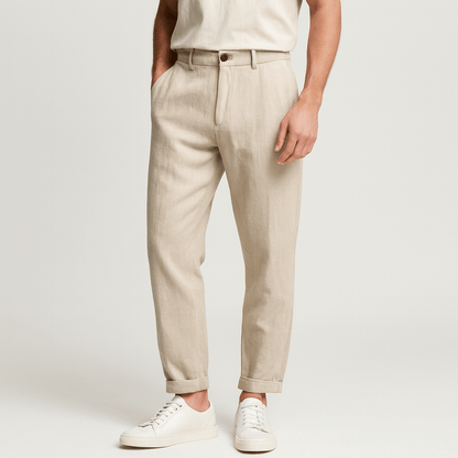 Saazoo | Men's Relaxed Cotton Blend Casual Pants