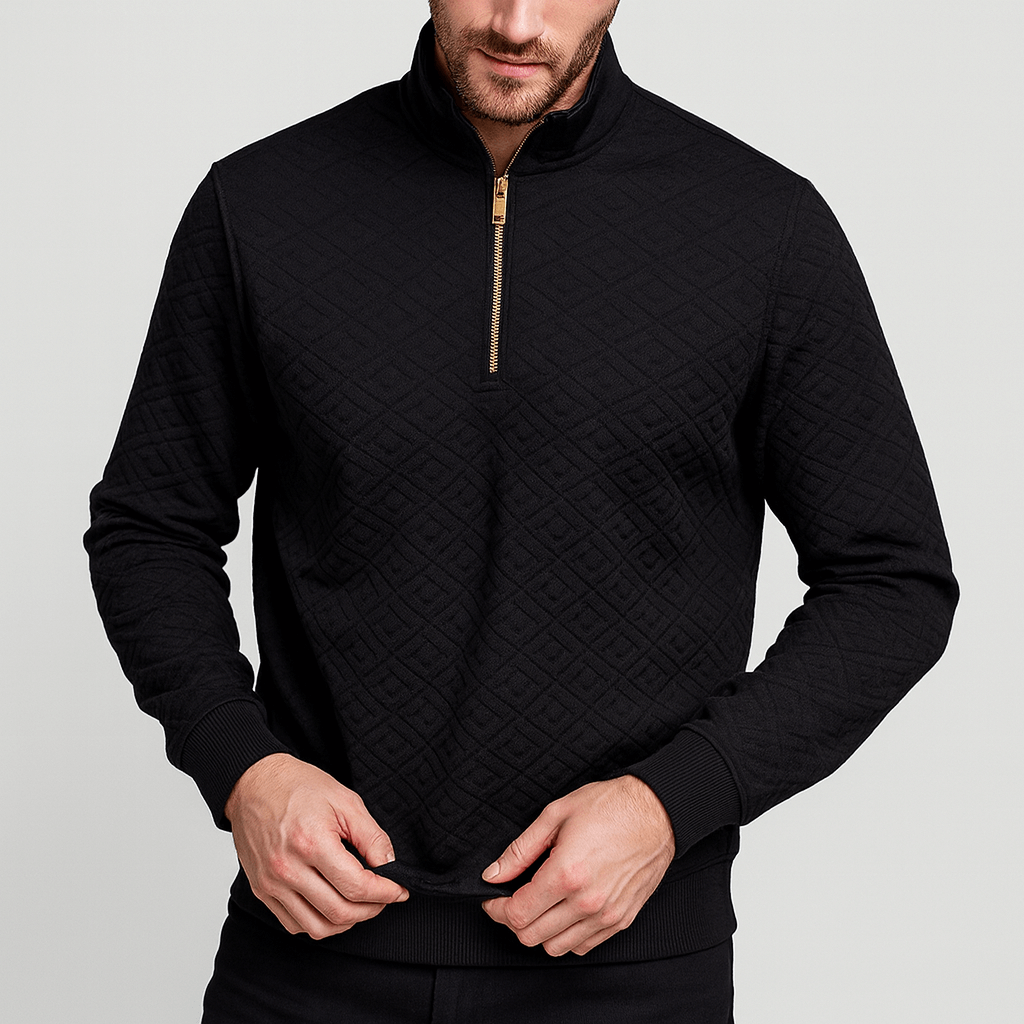 Saazoo | Geometric jacquard sweater