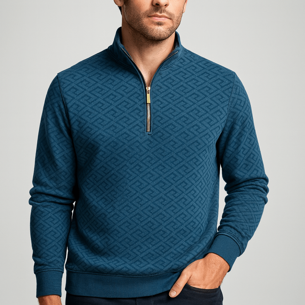 Saazoo | Geometric jacquard sweater