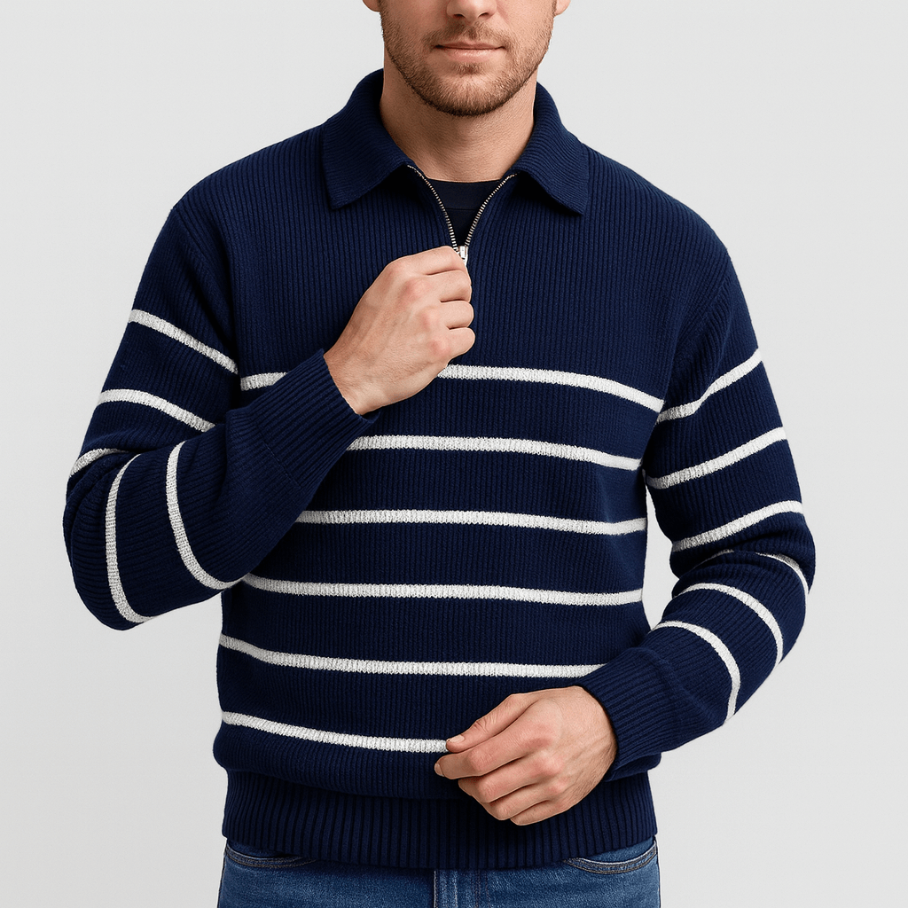 Saazoo | Nautical stripe wool sweater