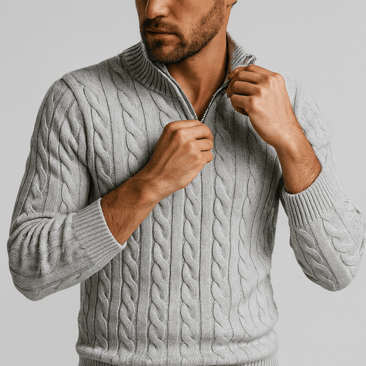 Saazoo | Soft zip-up sweater