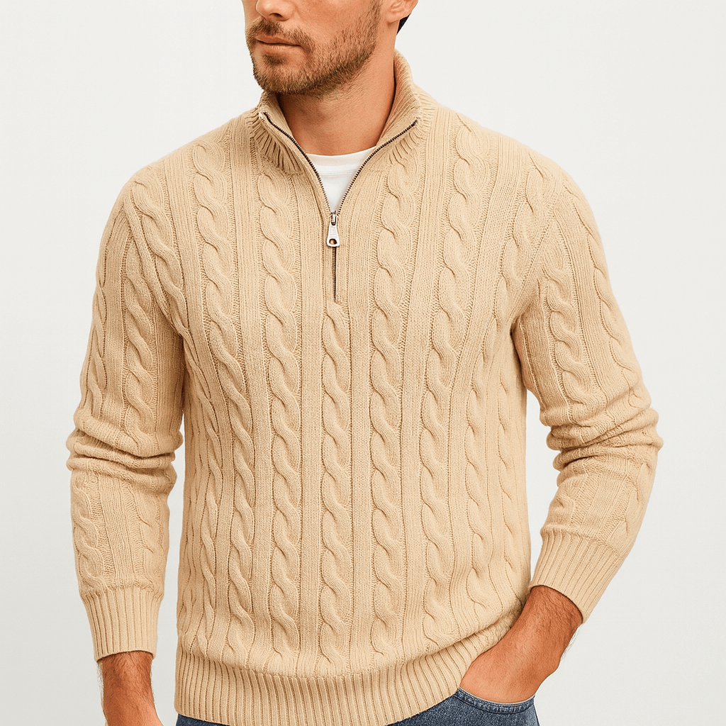 Saazoo | Soft zip-up sweater