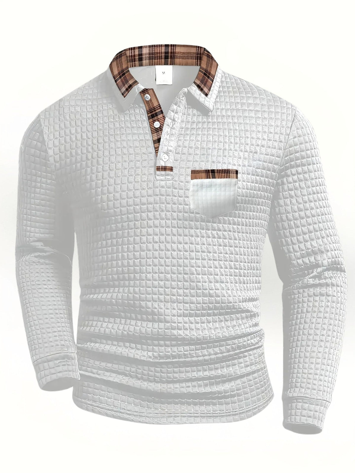 Saazoo | Men's Textured Knit Polo Shirt