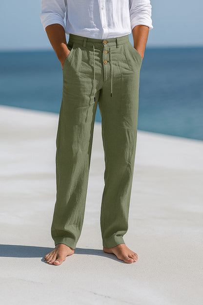 Saazoo | Men's Lightweight Linen Blend Pants