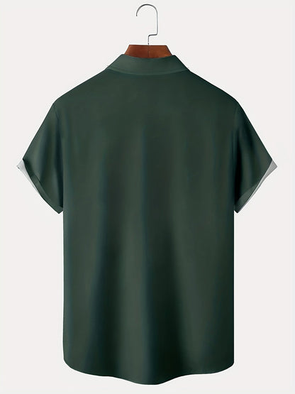 Saazoo | Men's Geometric Print Vintage Shirt