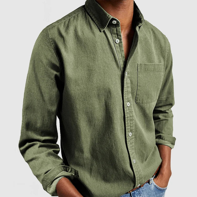 Saazoo | Men's Cotton Blend Casual Shirt