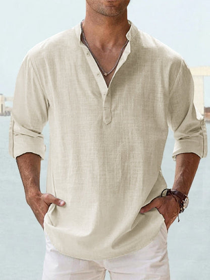 Saazoo | Men's Mandarin Collar Shirt