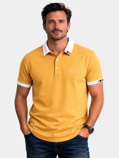 Saazoo | Men's Quarter Zip Polo Shirt