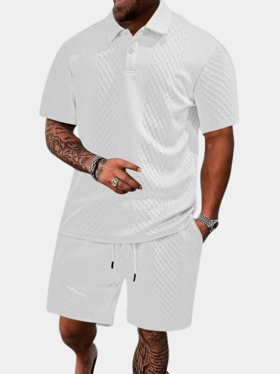 Saazoo | Men's Textured Knit Summer Set