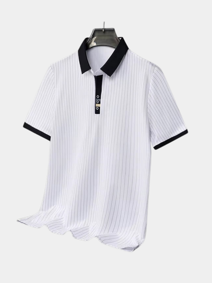Saazoo | Men's Striped Polo Shirt