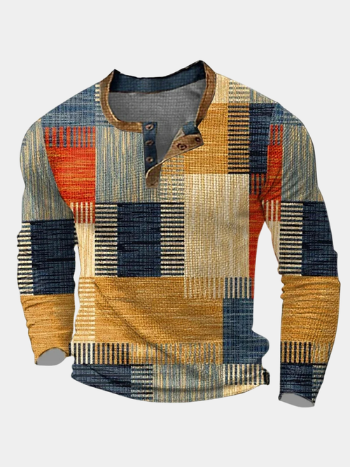 Saazoo | Men's Colour Block Patchwork Shirt