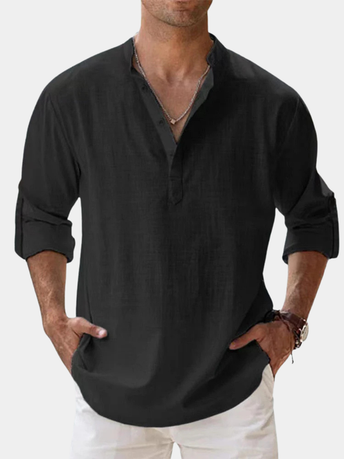 Saazoo | Men's Mandarin Collar Shirt