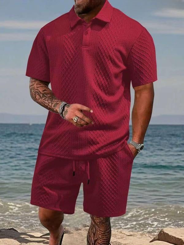 Saazoo | Men's Textured Knit Summer Set
