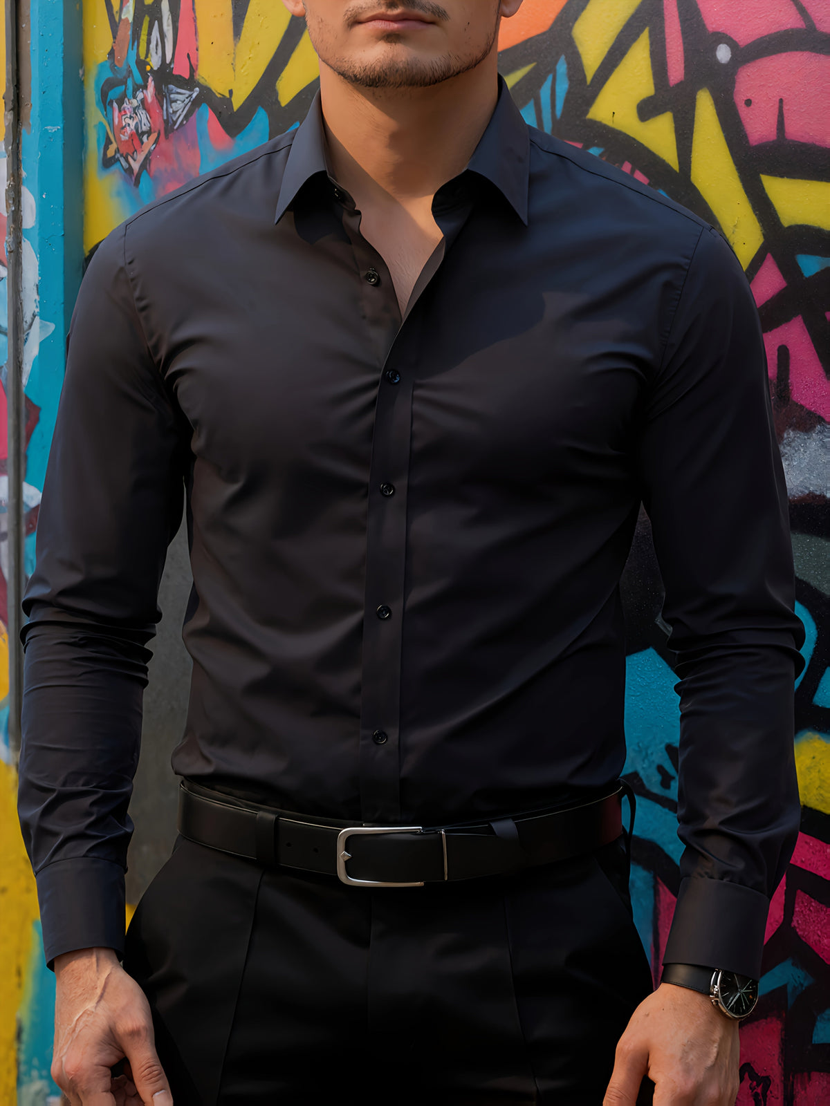 Saazoo | Men's Lapel Collar Shirt