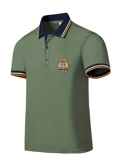 Saazoo | Men's Embroidered Cotton Blend Shirt