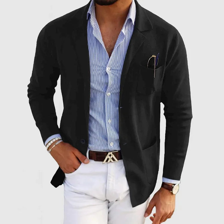 Saazoo | Men's Soft Plain Casual Jacket