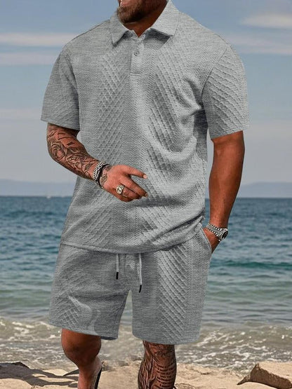Saazoo | Men's Textured Knit Summer Set