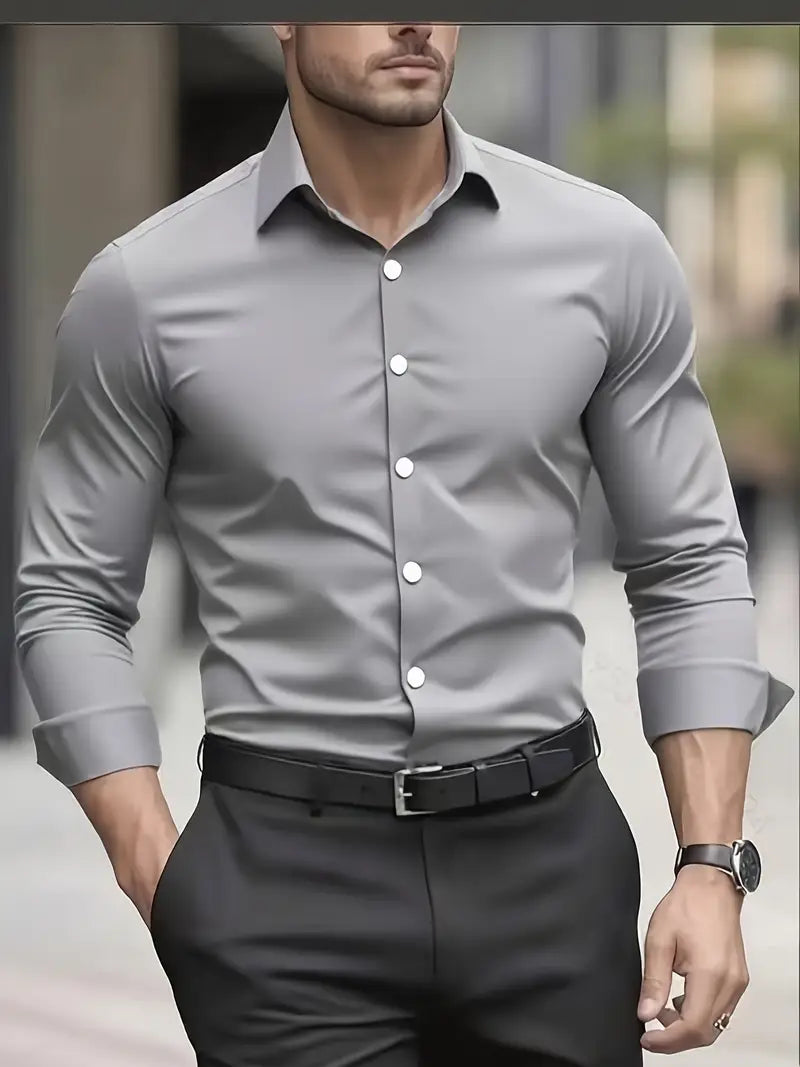 Saazoo | Men's Long Sleeve Button-Up Shirt