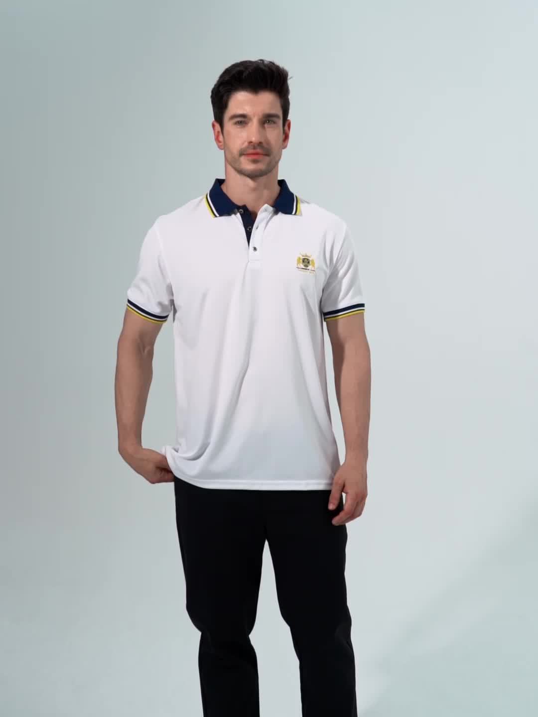 Saazoo | Men's Embroidered Cotton Blend Shirt