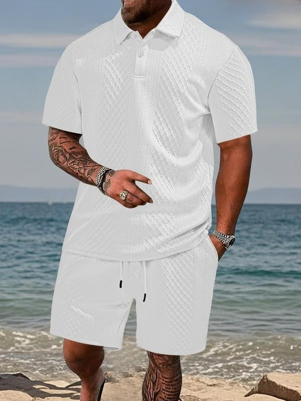 Saazoo | Men's Textured Knit Summer Set