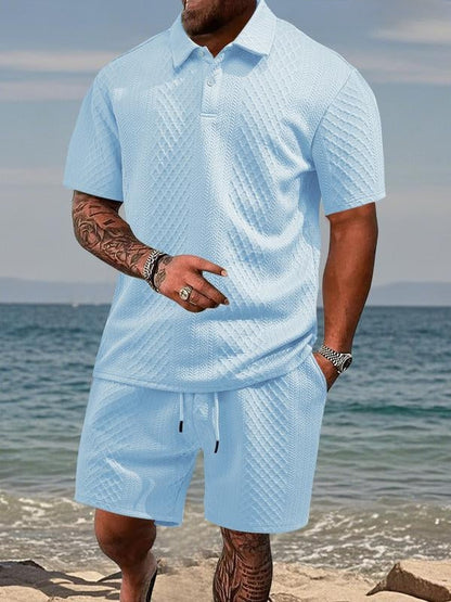 Saazoo | Men's Textured Knit Summer Set