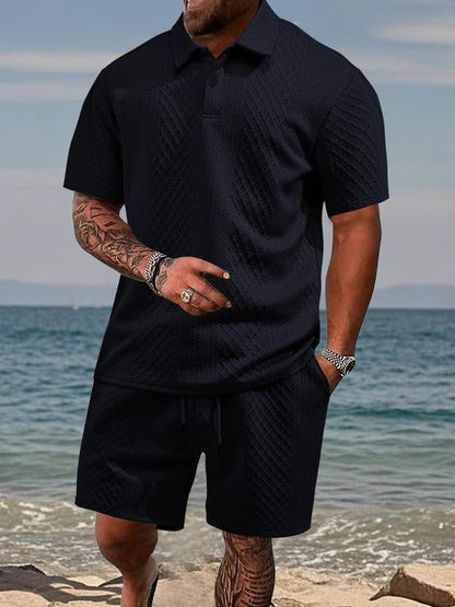Saazoo | Men's Textured Knit Summer Set