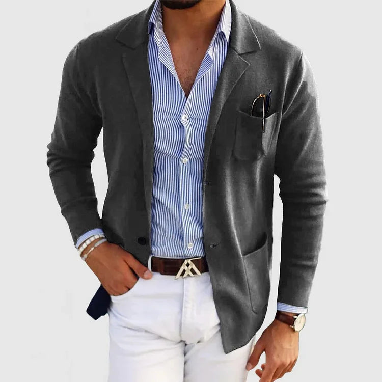 Saazoo | Men's Soft Plain Casual Jacket