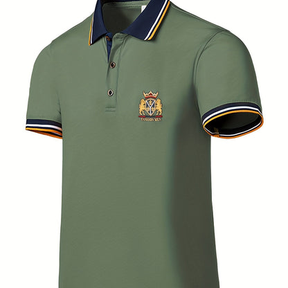 Saazoo | Men's Embroidered Cotton Blend Shirt