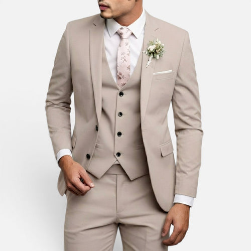 Saazoo | Men's Slim Fit 3-Piece Suit with Vest