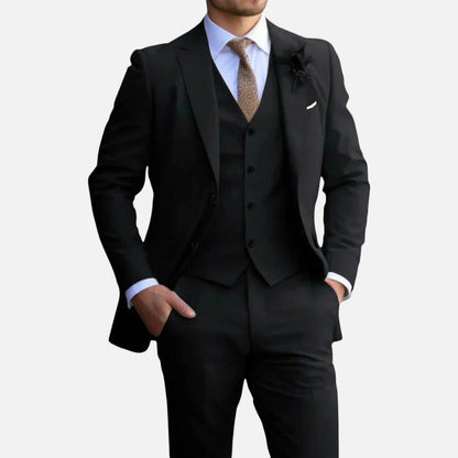 Saazoo | Men's Slim Fit 3-Piece Suit with Vest