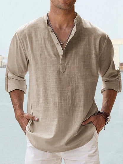 Saazoo | Men's Mandarin Collar Shirt
