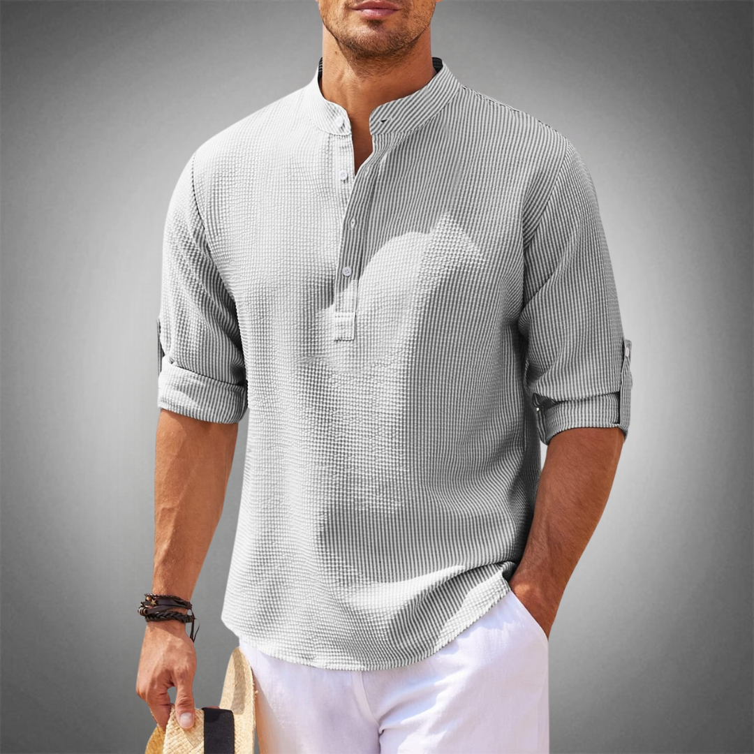 Saazoo | Men's Cotton Blend Long Sleeve Shirt