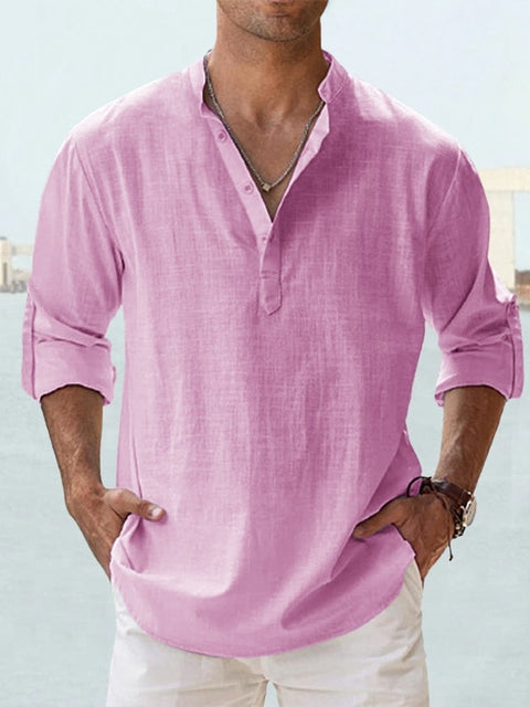 Saazoo | Men's Mandarin Collar Shirt