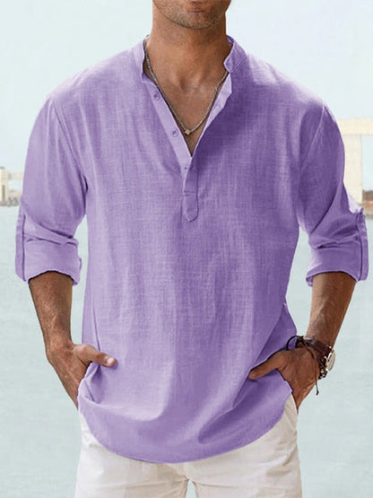 Saazoo | Men's Mandarin Collar Shirt