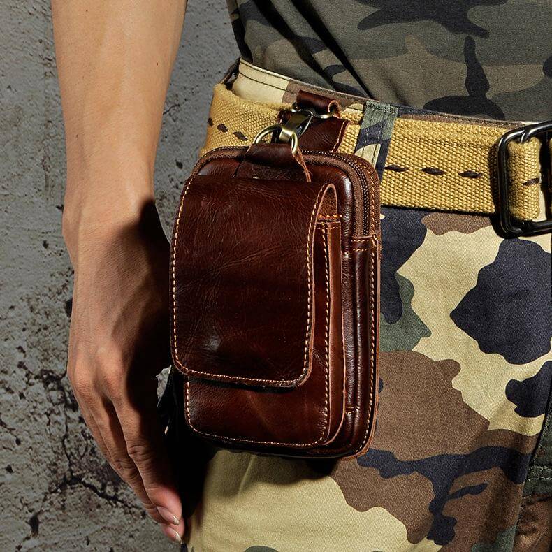 Saazoo | Men's Leather Belt Bag
