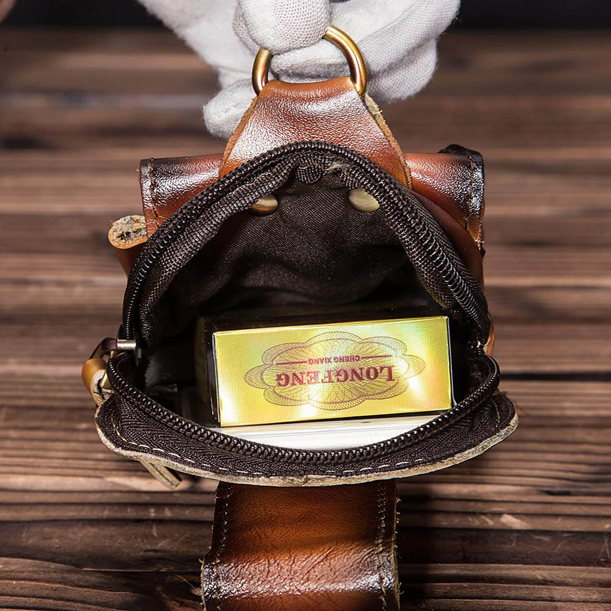 Saazoo | Men's Leather Belt Bag