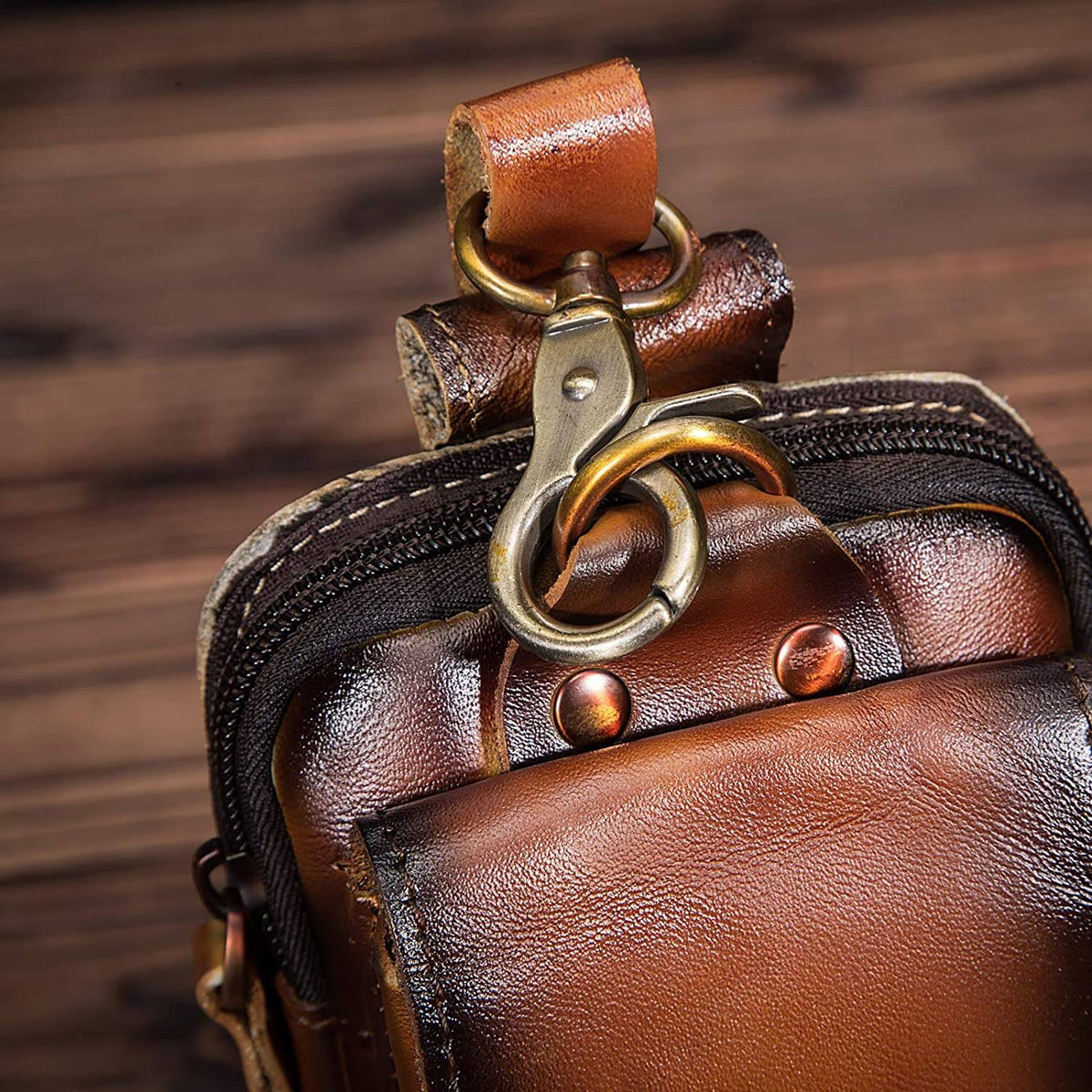 Saazoo | Men's Leather Belt Bag