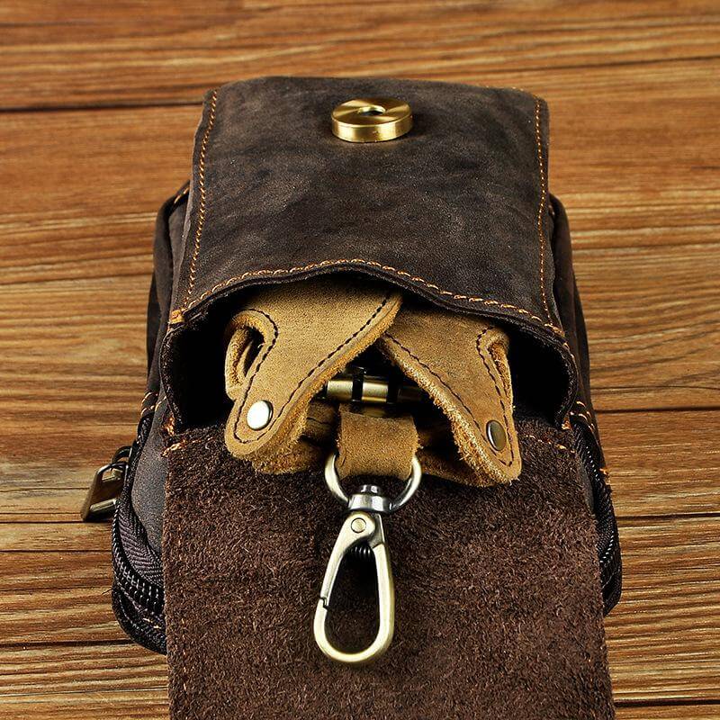 Saazoo | Men's Leather Belt Bag