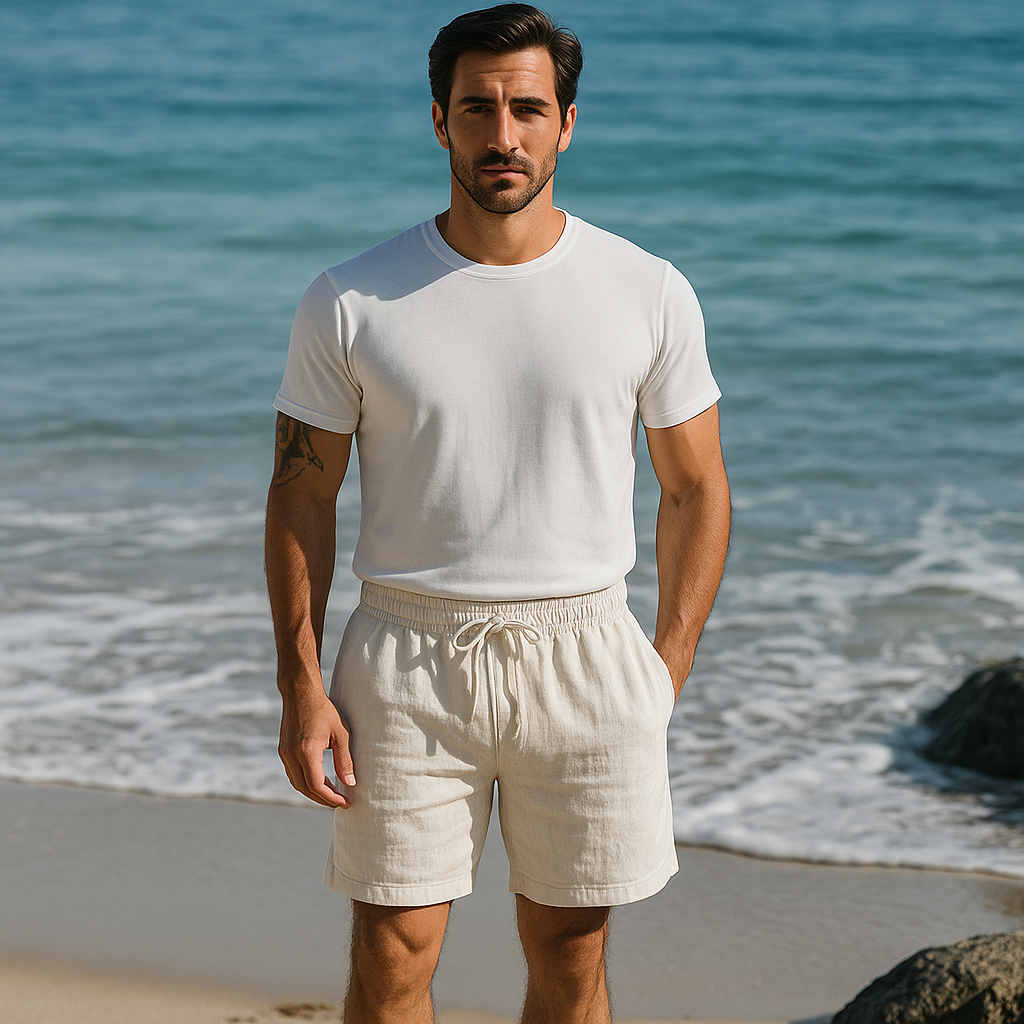 Saazoo | Men's Cotton Blend Beach Shorts