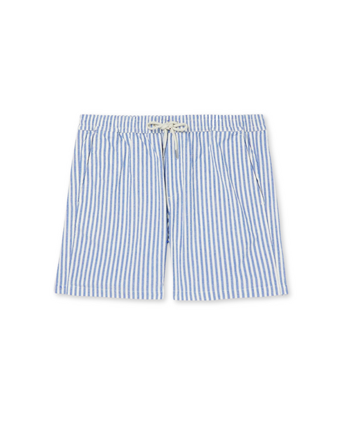 Saazoo | Men's Striped Cotton Blend Bermuda Shorts