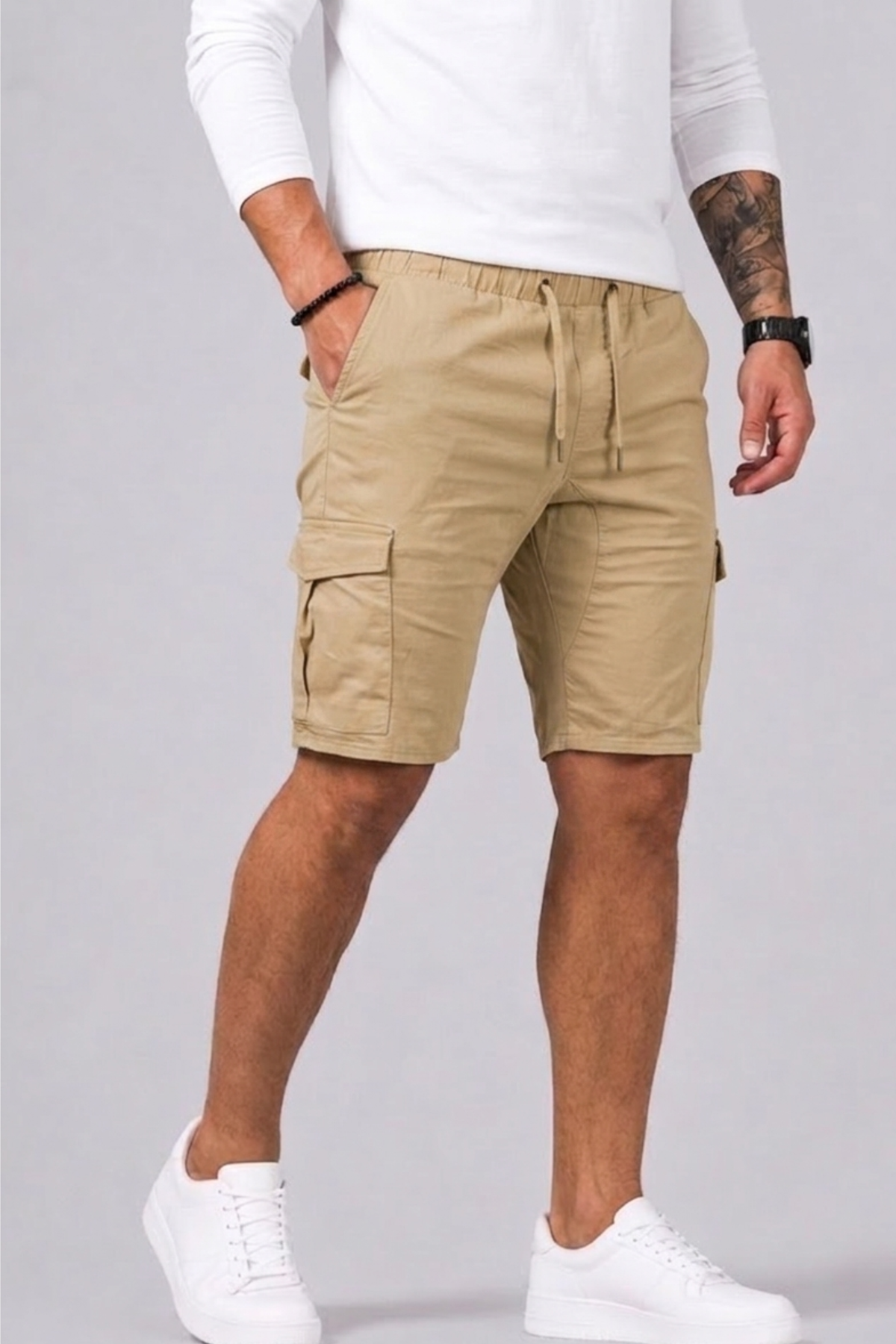 Saazoo | Men's Cotton Blend Cargo Shorts