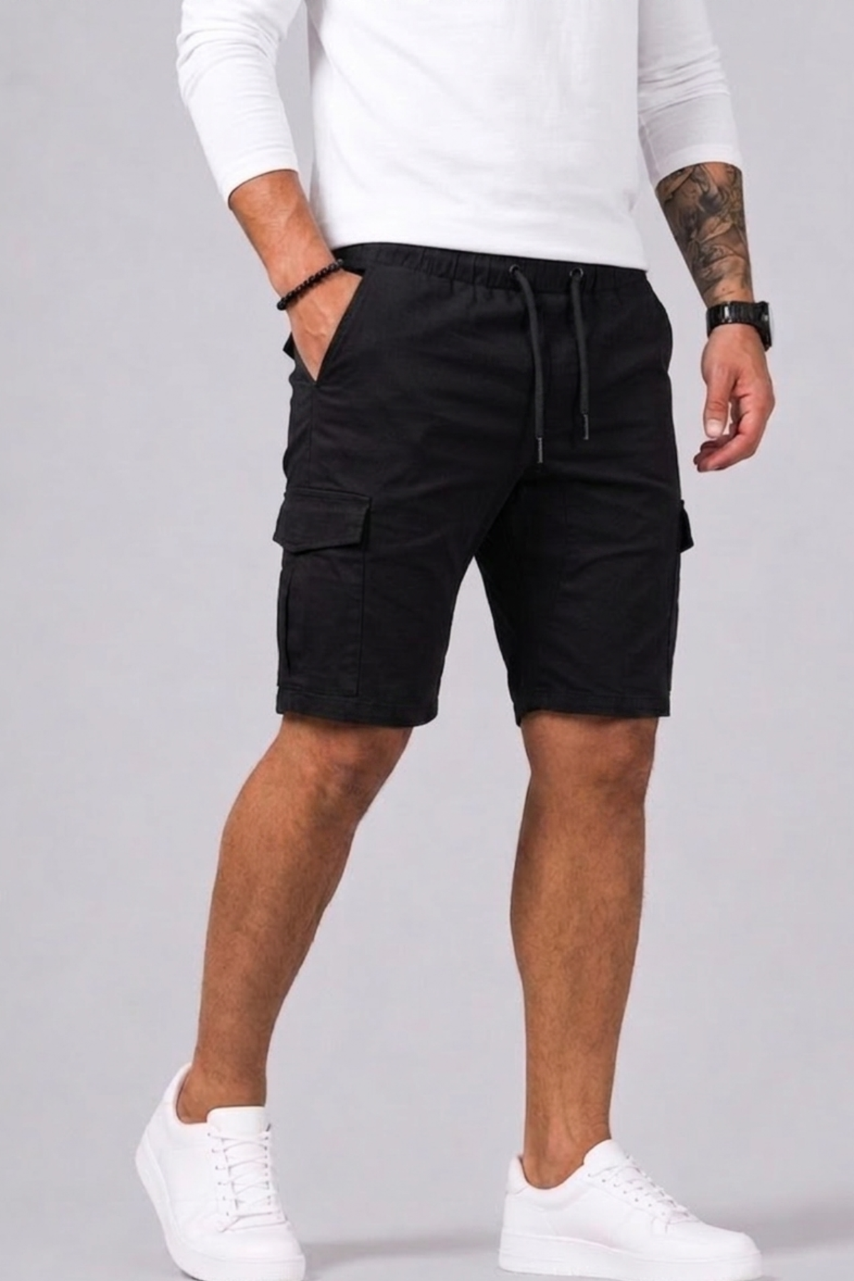 Saazoo | Men's Cotton Blend Cargo Shorts