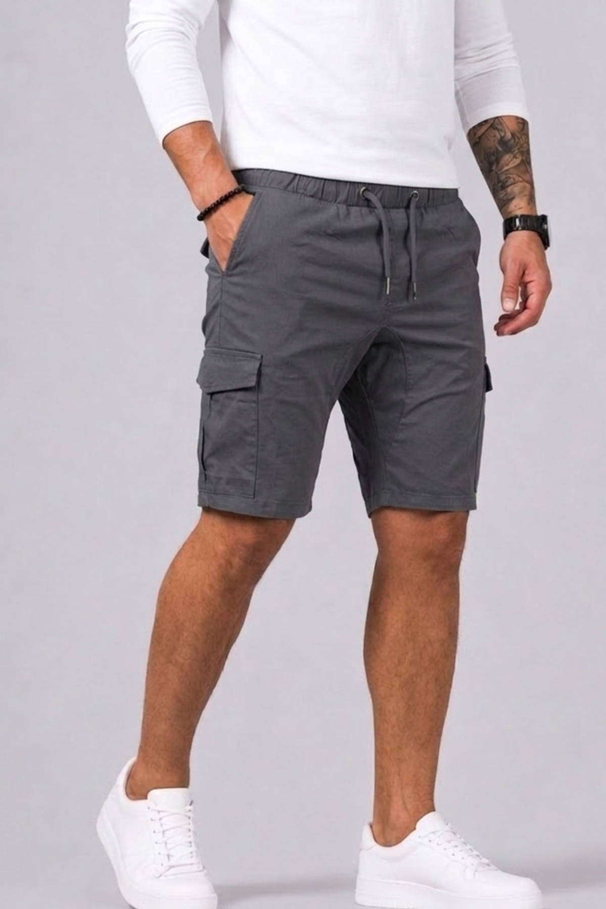 Saazoo | Men's Cotton Blend Cargo Shorts