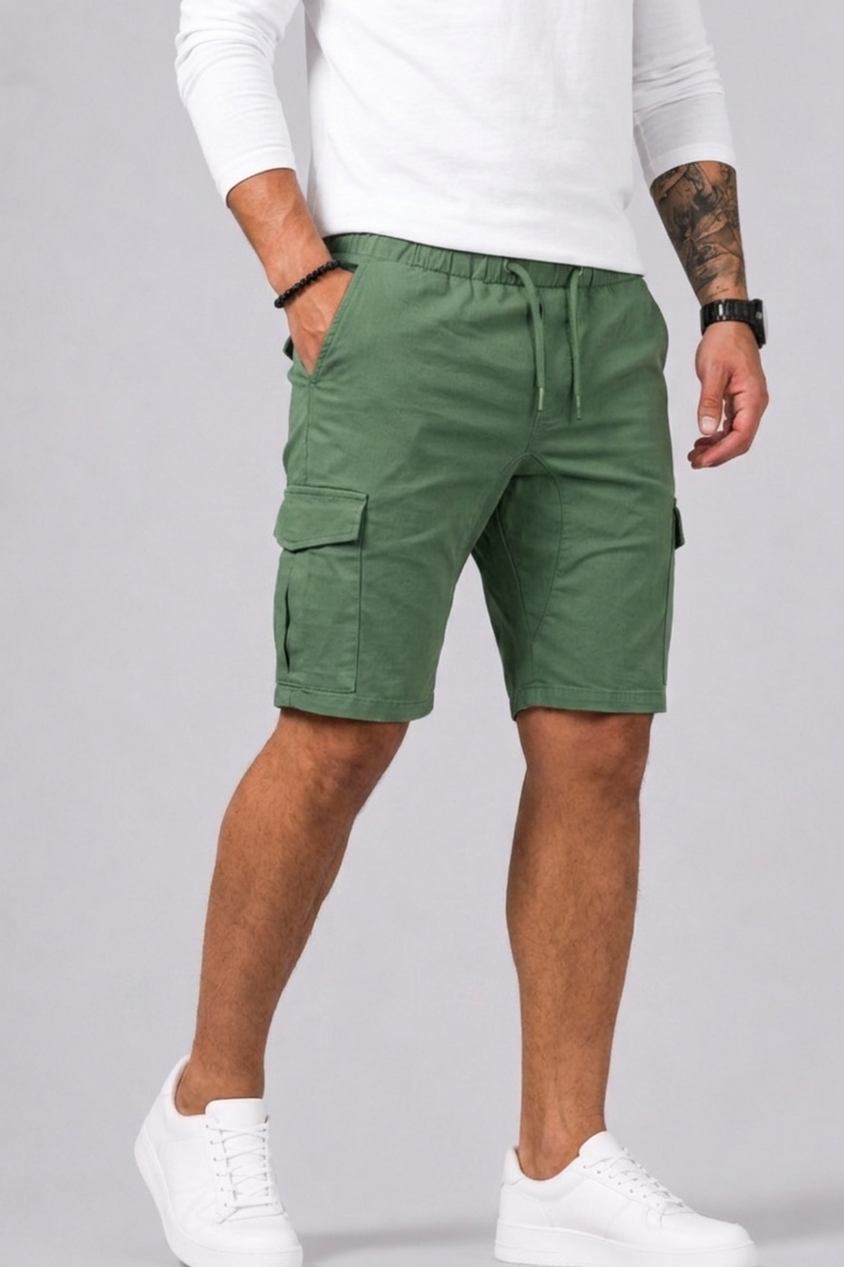 Saazoo | Men's Cotton Blend Cargo Shorts