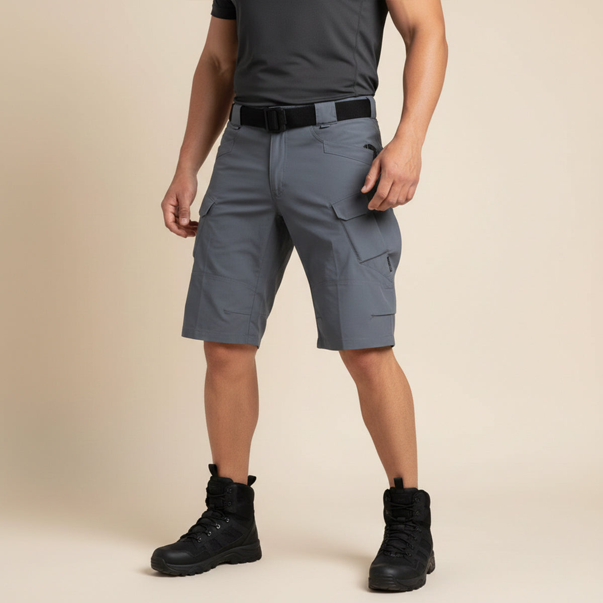 Saazoo | Men's Relaxed Cotton Blend Cargo Shorts