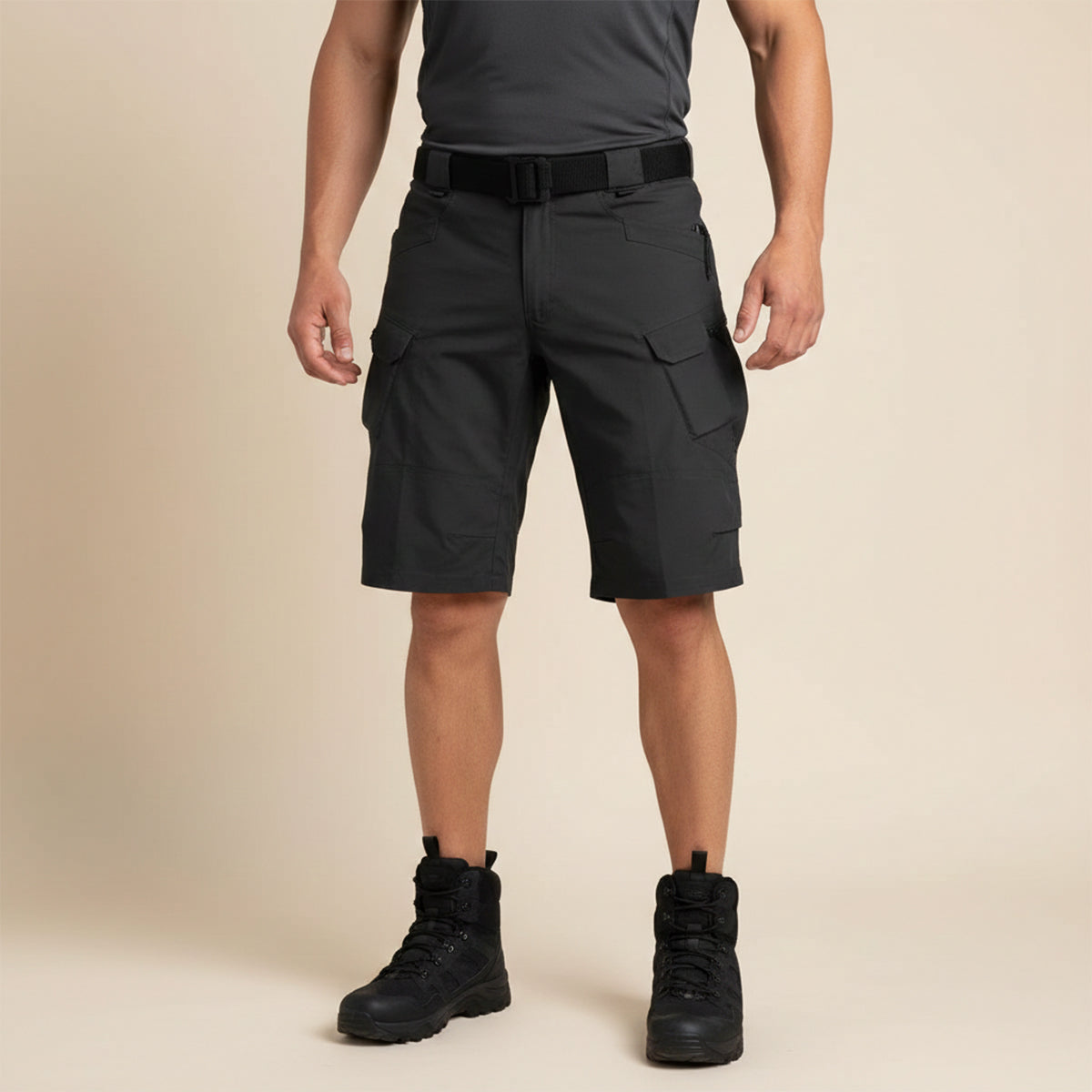 Saazoo | Men's Relaxed Cotton Blend Cargo Shorts