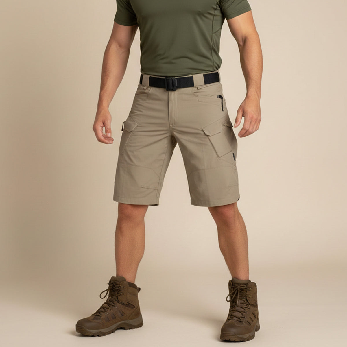 Saazoo | Men's Relaxed Cotton Blend Cargo Shorts